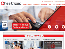 Tablet Screenshot of healthpac.net